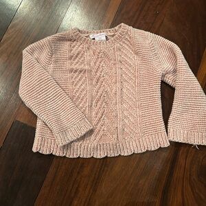 Tommy Bahama Blush Cable Knit Girls Sweater Soft Like-New 4T